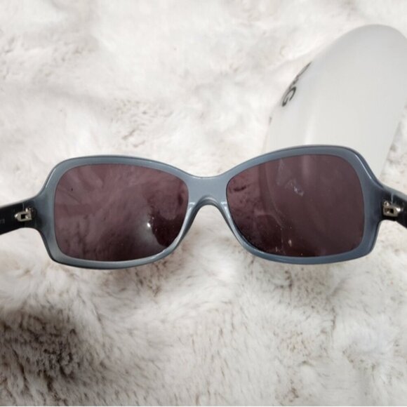 Dolce & Gabbana DG 418S 851 115 Vintage Y2K Blue/Grey Rectangle Frame Sunglasses main image 11